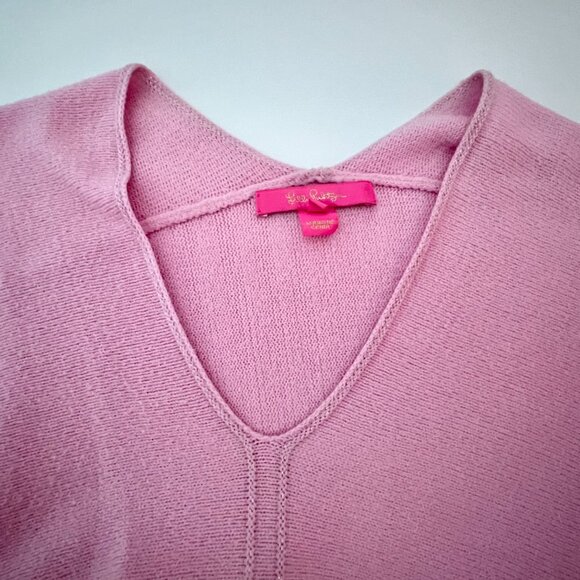 Lilly Pulitzer Pink Sevie Dolman Sleeve Sweater XL - Picture 4 of 4